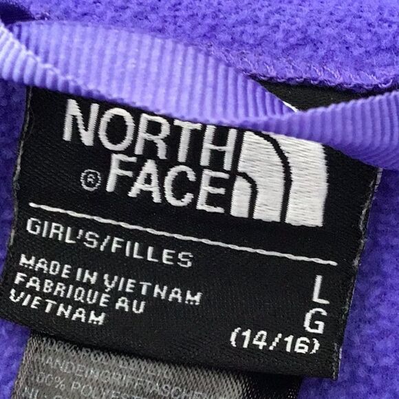 The North Face Periwinkle Blue Full Zip Micro Fleece Lightweight Jacket - Picture 9 of 11